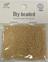 Dekoracija karoliukai vėrimui 2mm.,15g. kūno sp.