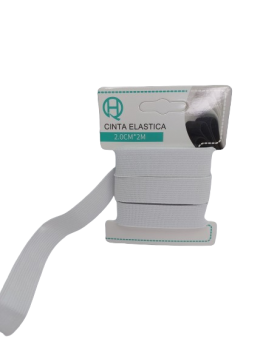 Elastinė guma 2.0cm.x2.m. baltos sp.