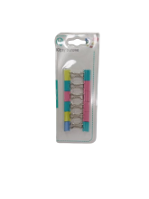 Spaustukai 19mm., 12 vnt. pastelinių sp.