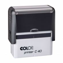 Antspaudo korpusas COLOP Printer C40,juodos sp.,tuščia pagalvėle
