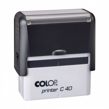 Antspaudo korpusas COLOP Printer C40,juodos sp.,tuščia pagalvėle