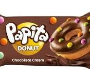 Spurga Papita Donut 40g su šokoladiniu įdaru
