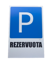 Lentelė Rezervuota stovėjimo vieta PT, 300x200mm