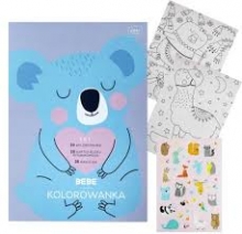 Spalvinimo knygelė A4/+20psl. + lipdukai BB  PASTEL
