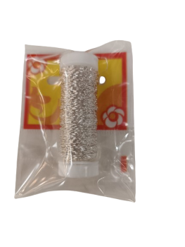 Banguota dekoratyvinė viela 0,3mm 25gr sidabro sp.