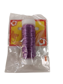 Dekoratyvinė viela 0,3mm 25gr levandų sp.