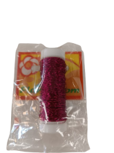 Banguota dekoratyvinė viela 0,3mm 25gr rožinės sp.