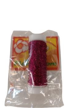 Banguota dekoratyvinė viela 0,3mm 25gr rožinės sp.