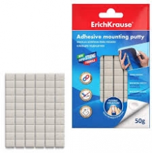 Plastilininiai klijai, ErichKrause, 50g, baltos sp