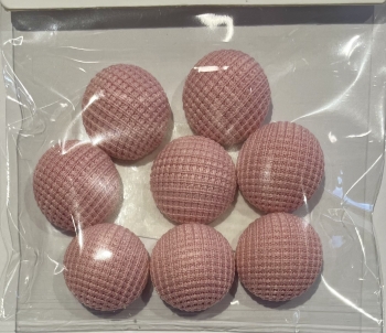 Dekoracija apvali  20mm. 8 vnt., pastelinės rožinės sp.