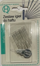 Siuvimo adatos 12vnt. su siūlo įvėrėju 2vnt.