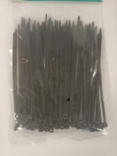 Dirželiai 100 vnt 2,5x100mm juodi
