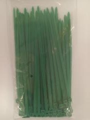 Dirželiai 80 vnt 3,6x150mm žali