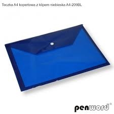 Vokas-dėklas A4 PENWORD  A4-209BL su spaustuku mėlinas