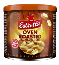 Riešutai žemės,Kepinti ESTRELLA Oven Roast, su druska, 140 g