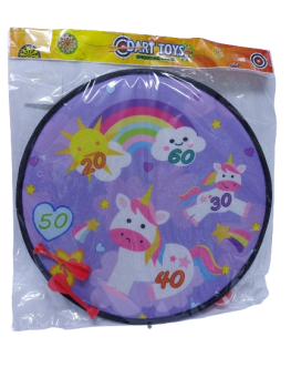 Smiginis vienaragis su vaivorykšte 35,5 cm.