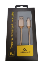 Kabelis Type-C - USB 1,8m Gembird