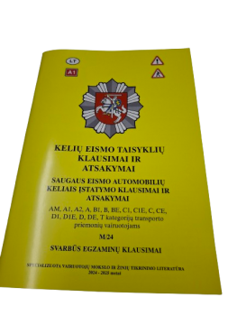 Kelių eismo taisyklių klausimai ir atsakymai M24