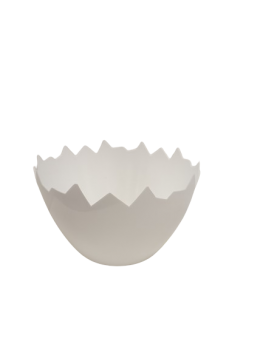 Plastikinis vazonėlis, baltas