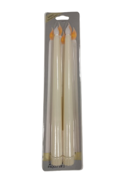 Žvakės raudonos-baltos sp. 27cm. 2vnt.