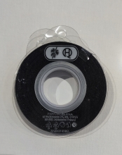 Atlasinė juostelė 6mm x 22,5m juodos sp.