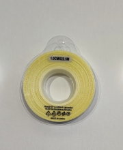 Atlasinė juostelė 10mm x 22,5m šv. geltonos sp.