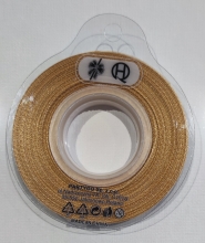 Atlasinė juostelė 10mm x 22,5m šv.rudos sp.