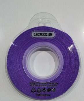 Atlasinė juostelė 6mm x 22,5m violetinės sp.