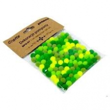 Dekoracija pomponai  ŽALI MIX 120vnt.1cm, PENWORD