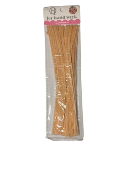 Dekoracija šenilo vielos lazdelės 30vnt. 30cm persiko sp.