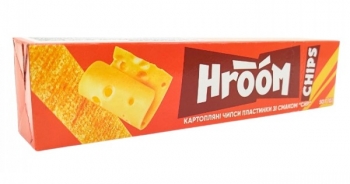 Traškučiai bulvių HROOM juostelėmis, sūrio skonio, 50g