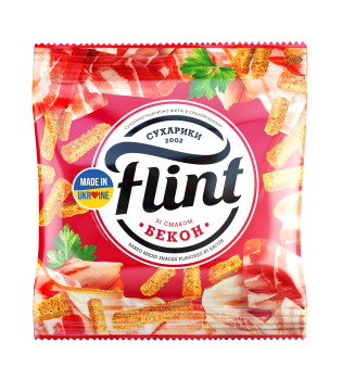 Džiūvėsėliai FLINT, šoninės skonio,35g