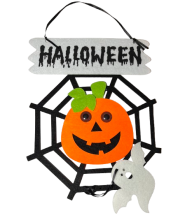 Dekoracija iš filčo Voratinklis Helloween