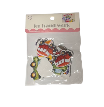 Dekoracija Automobiliai iš putgumės 3,4x4,5cm 12vnt