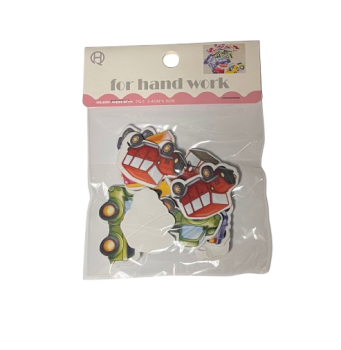 Dekoracija Automobiliai iš putgumės 3,4x4,5cm 12vnt