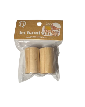 Mediniai cilindrai 2vnt 5x3cm