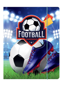 Aplankas A4 su gumele su piešiniu LUX FOOTBAL