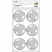 Dekoracija  Medalionas plastikinis, 70mm, 6 vnt.