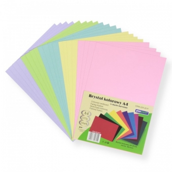 Kartonas A4 20l. 225g PENWORD PASTEL MIX