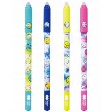 Gelio rašiklis Happy Color Smile 0.5mm save trinantis, mėlynas