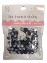 Karoliukai margi vėrimui 8mm 15gr