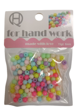 Karoliukai spalvoti 6mm 15gr