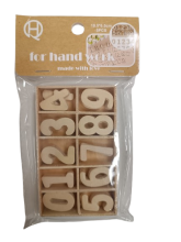 Skaičiai mediniai dėžutėje po 5 vnt 10,5x6,5cm