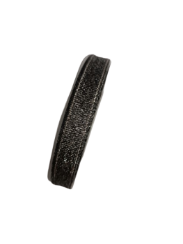 Medžiaginė juosta pilkos sp.su blizgučiu 10mmx22,5cm