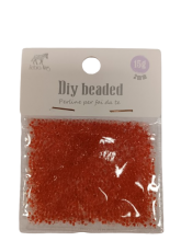 Biseris 2mm, 15gr. apyrankių vėrimui, raudonos sp.