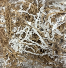 Popieriaus drožlės, rudai baltos, 40g