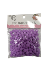Pomponai violetinės spalvos 1.0cm 120vnt