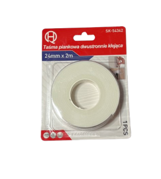 Dvipusė lipni juosta 24mm x 2m paraloninė