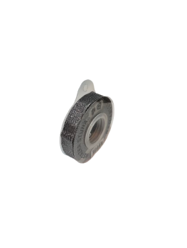 Medžiaginė juostelė 15mm x 22,5m sidabrinė blizgi