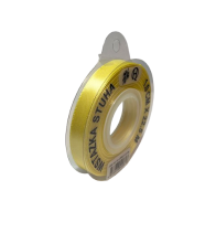 Atlasinė juostelė 10mm x 22,5m šv.geltonos sp.